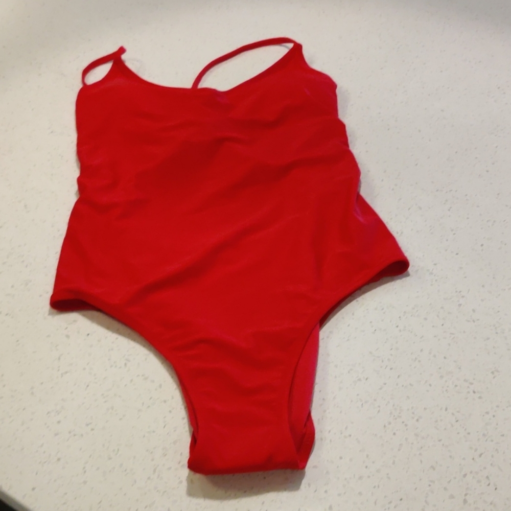 Medium red bathing suit aerie *NEVER WORN*